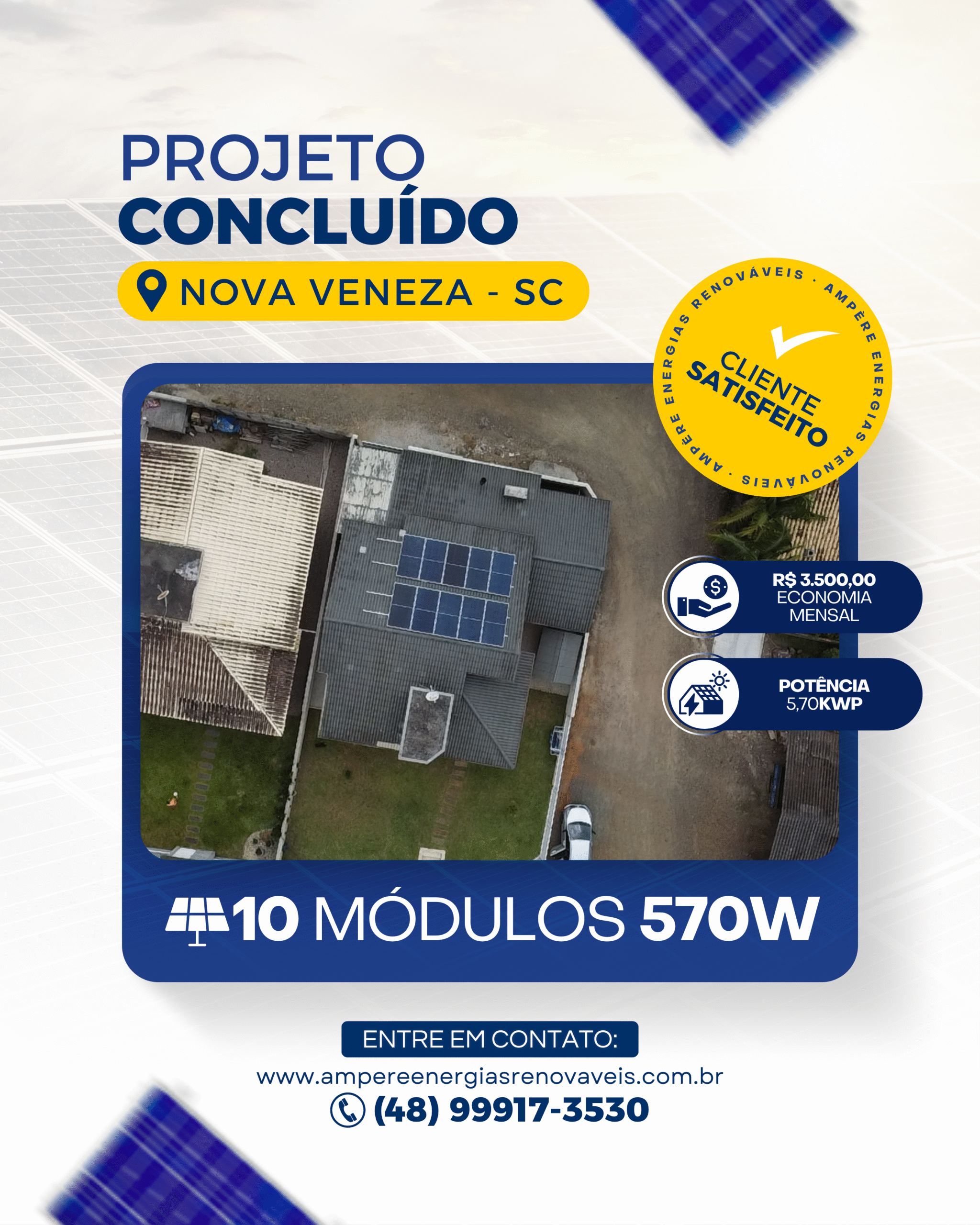 FEED Projeto Concluído Nova Veneza 1 Ampère